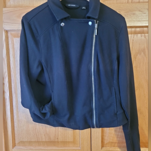 Moto- style cropped jacket- purchased from QVC. Never worn! - Picture 3 of 9
